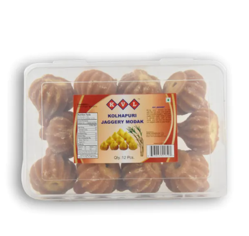 KVL Kolhapuri Jaggery Modak 12 PCS